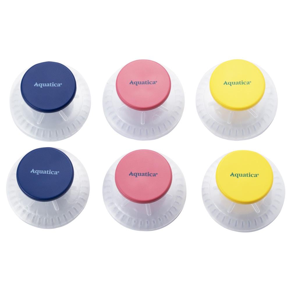 Гачки для рушника настінні Aquatica на вакуумних присосках 40х40 мм 6 шт. Різнокольоровий (9784281)