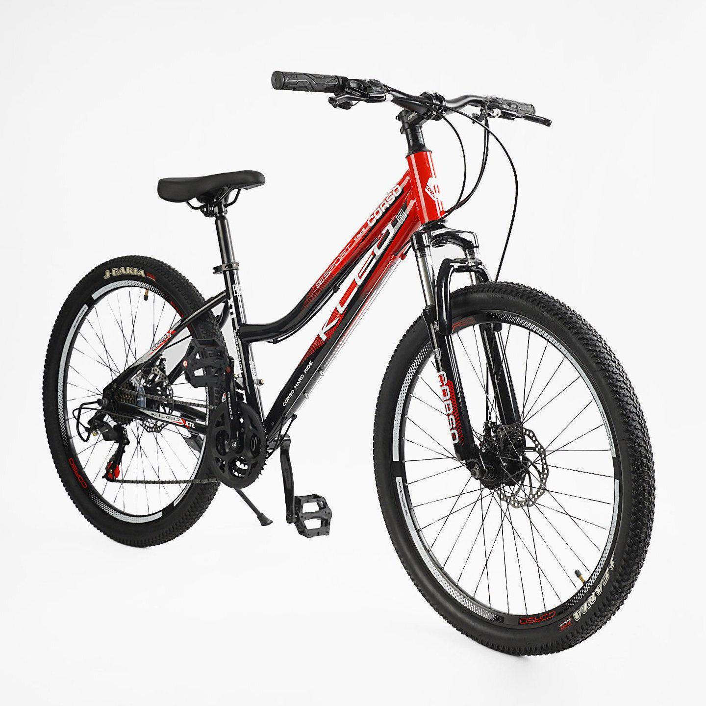 Велосипед горный Corso KLEO 26"/15" Черно-красный (593063083) - фото 2