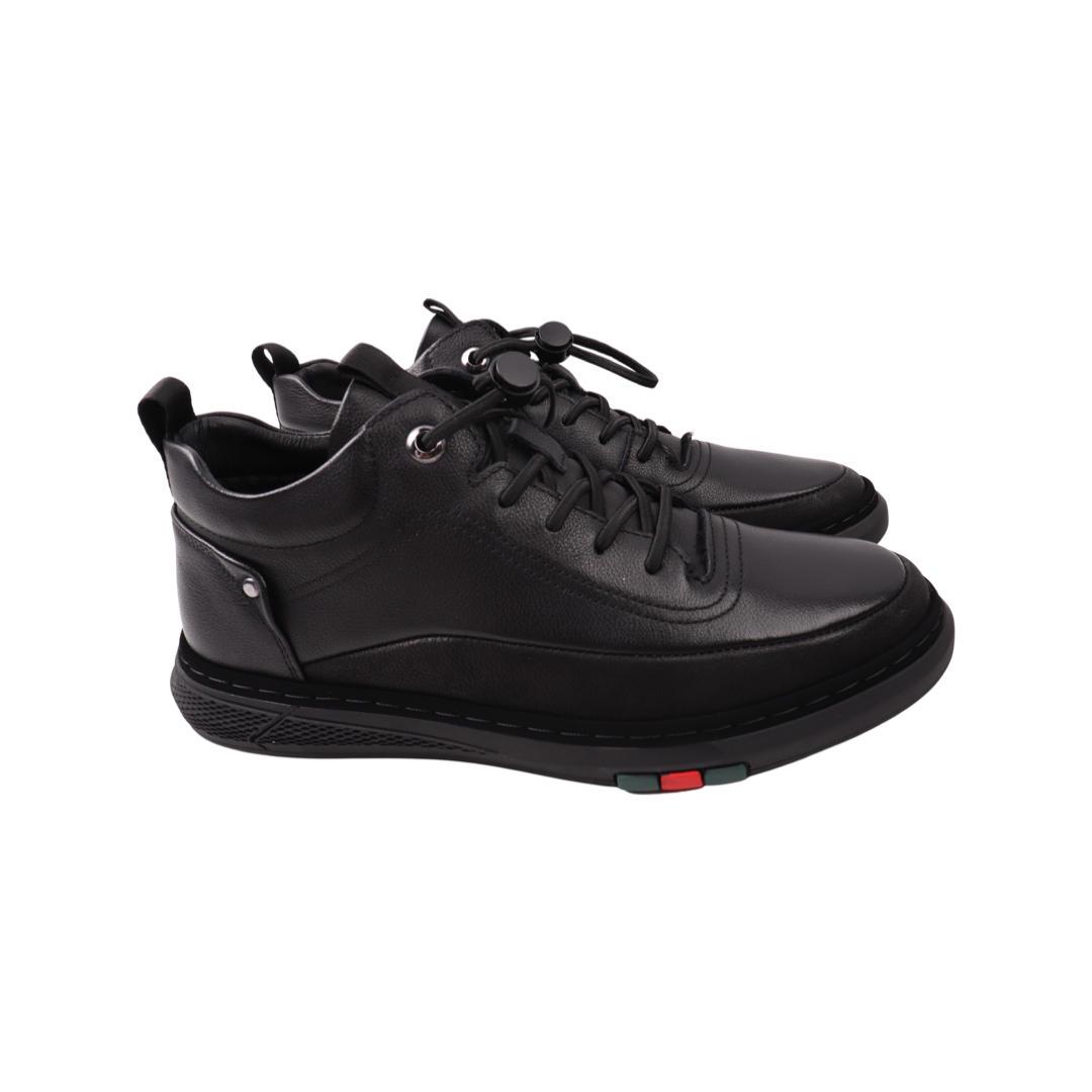 Ботинки мужские Berisstini из кожи р. 43 Черный (45-21DHC)