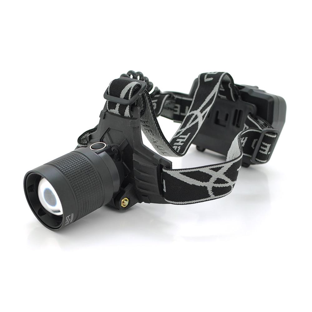 Фонарик налобный Bailong BL-P54 3 режима водостойкий ударопрочный 3х18650 USB-кабель (DR011791)