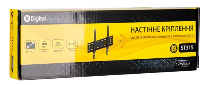 Кронштейн X-Digital Steel 26-55" ST315 Black (5988309) - фото 3 Кронштейн X-Digital Steel 26-55" ST315 Black (5988309) - фото 3
