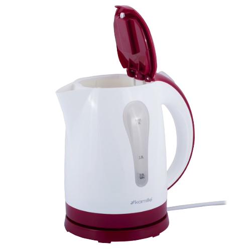 Електрочайник Kamille 1715R 1,8 л 1850-2200W пластик Білий/Червоний (2488097941) - фото 2 Електрочайник Kamille 1715R 1,8 л 1850-2200W пластик Білий/Червоний (2488097941) - фото 2