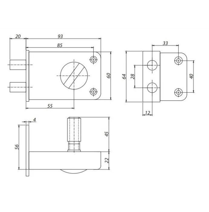Замок накладний Аріко ЗН-2 (25154812) - фото 7 Замок накладний Аріко ЗН-2 (25154812) - фото 7