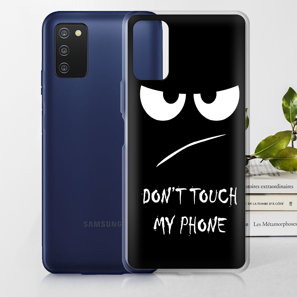 Чохол BoxFace Samsung Galaxy A03s (A037) Don't Touch my Phone Прозорий силікон (43255-up535-43255) - фото 2