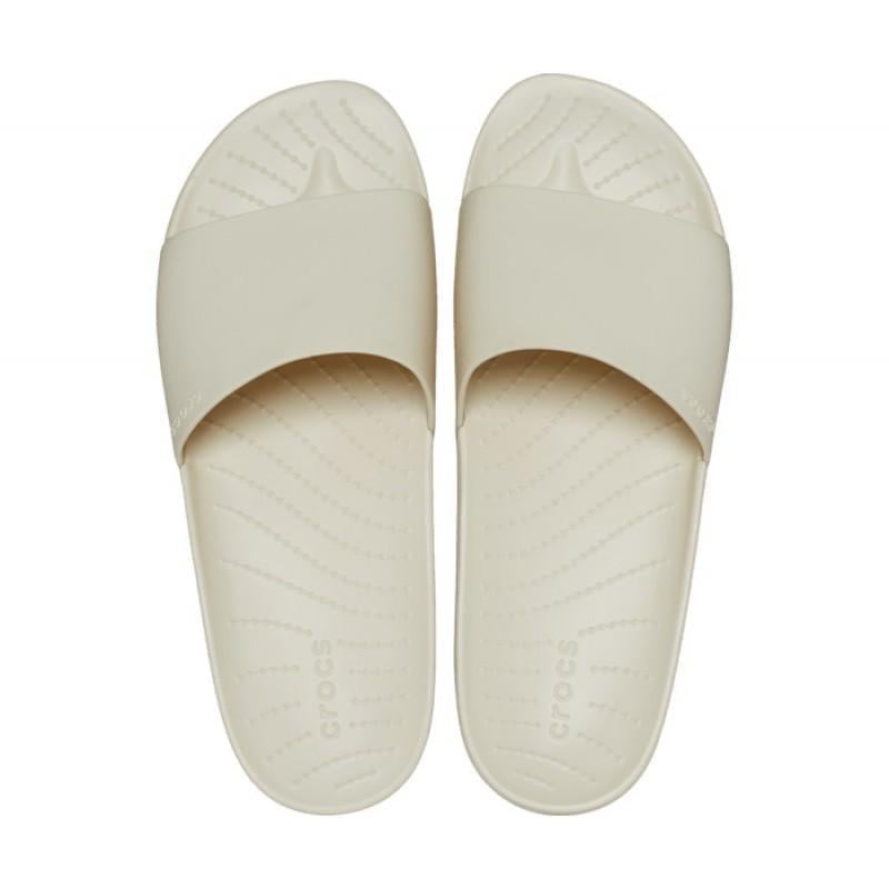 Шльопанці жіночі утеплені Crocs Slide Splash р. 37-38 Бежевий (11585) - фото 7