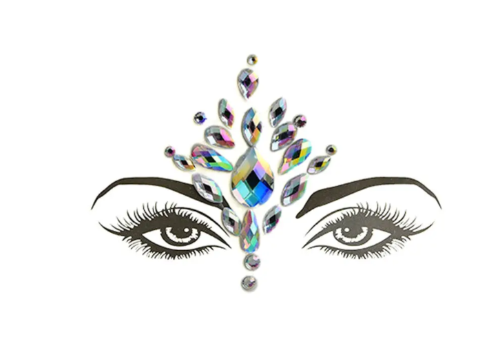 Стрази для обличчя One size Різнокольоровий (9088/9) Стрази для обличчя One size Різнокольоровий (9088/9)