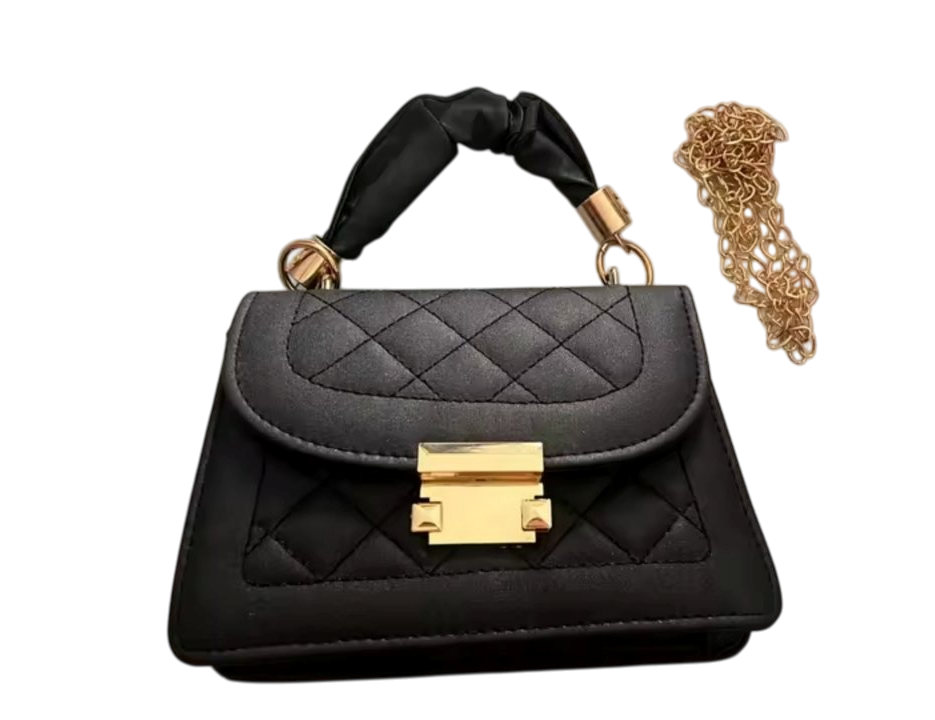 Сумка женская с длинной и короткой ручкой Черный (582)