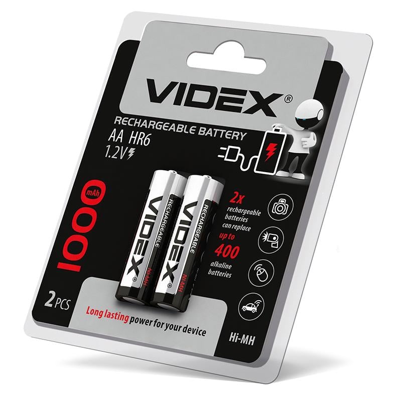 Акумулятор Videx HR6/AA 1000 mAh 2 шт. (2023460000012-E3)