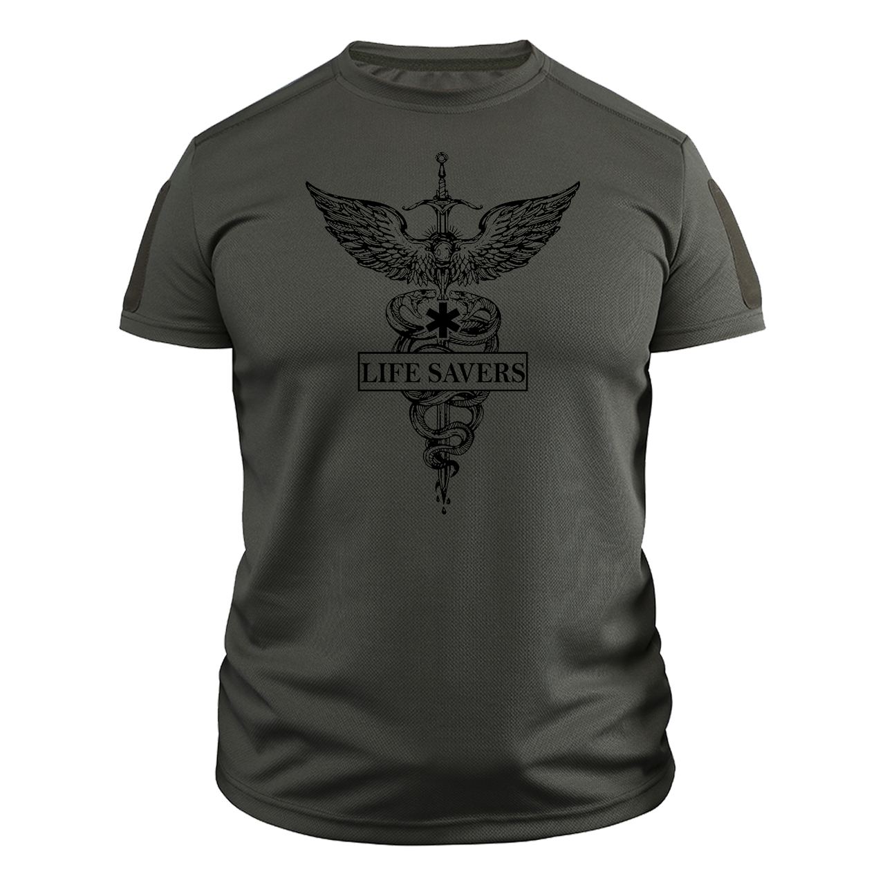 Футболка військова CoolMax Медик ЗСУ XXL Оливковий (TS-C-116-XXL)