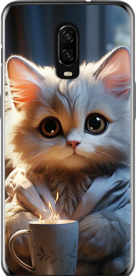 Чехол на OnePlus 6T White cat (5646u-1587-42517)