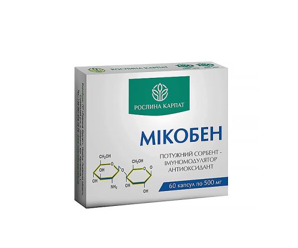 Мікобен для детоксикації та імунної підтримки 60 капсул