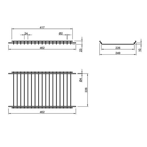 Сушарка для посуду в шафу дворівнева з піддоном 47 см Білий (1954128) - фото 6 Сушарка для посуду в шафу дворівнева з піддоном 47 см Білий (1954128) - фото 6