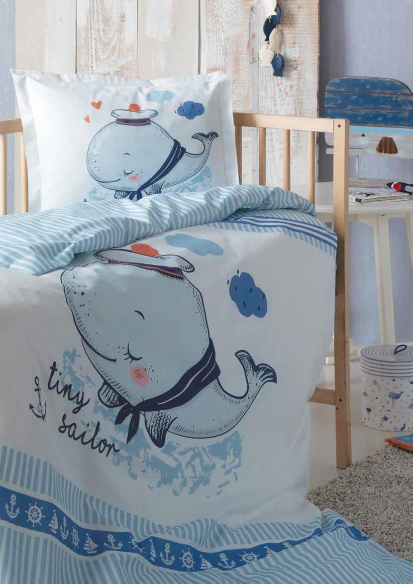 Комплект постельного белья Ozdilek Bebek ранфорс 9980107 Голубой (DR010225)