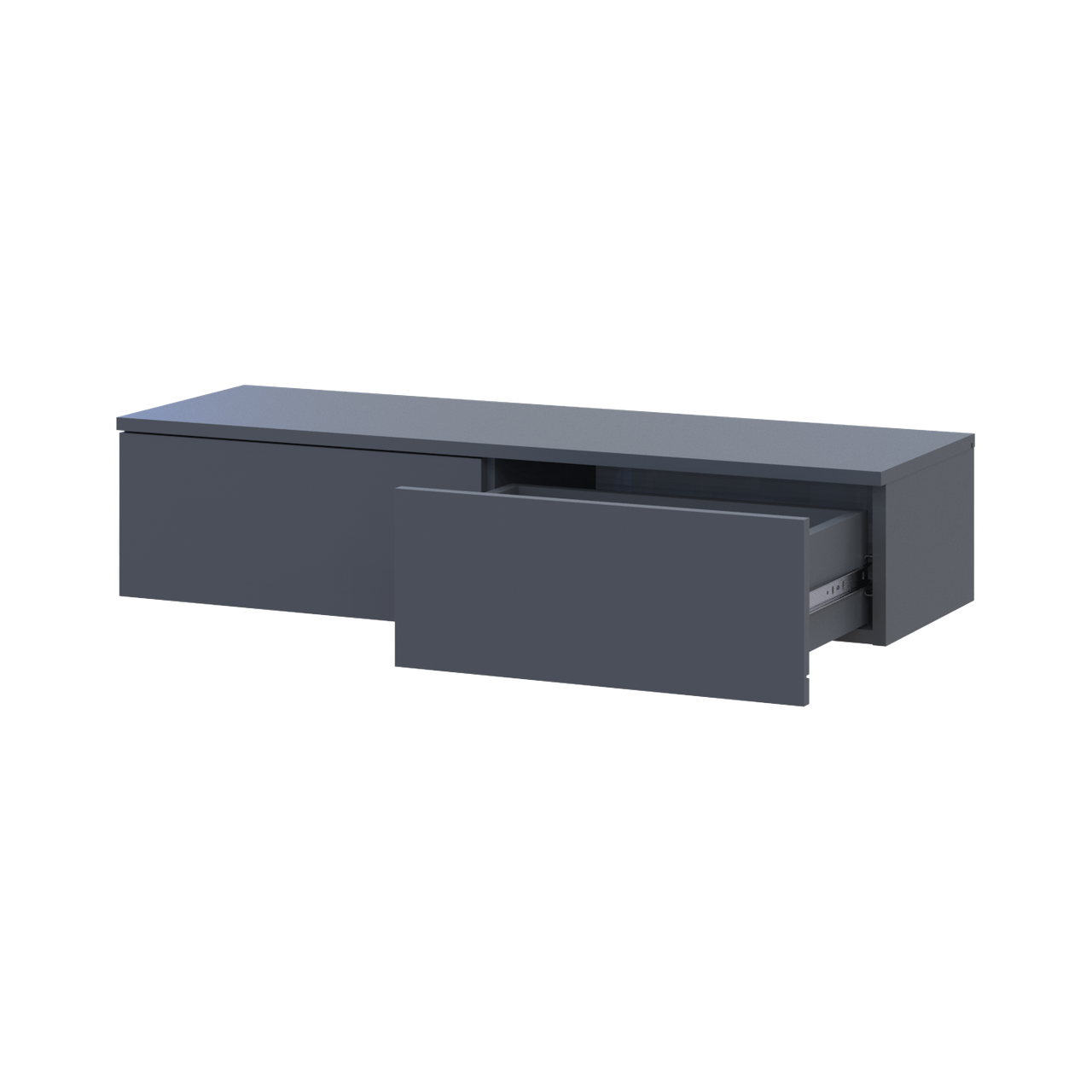 Туалетний столик Doros Левія 2Ш 100х32х22 см Графіт (41516089) - фото 5 Туалетний столик Doros Левія 2Ш 100х32х22 см Графіт (41516089) - фото 5