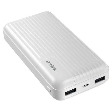 Повербанк S-link G-201 20000 mAh 5в1 5W 2 A White