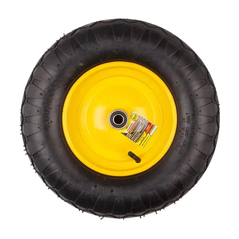 Колесо пневматическое усиленное BudMonster 4х8" карбон d 38 см втулка 130 мм (01-040/1)