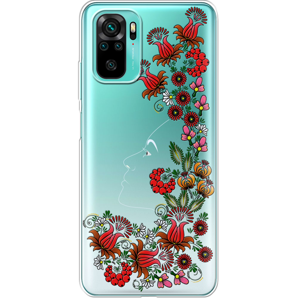 Чехол BoxFace Xiaomi Redmi Note 10 3D Ukrainian Muse Прозрачный силикон (42029-bk64-42029)