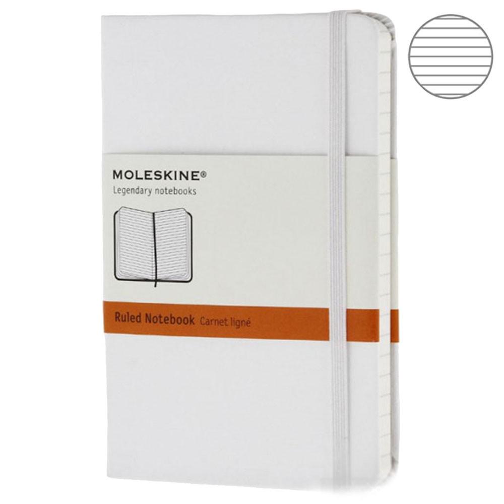 Блокнот Moleskine Classic средний Белый (1QP060WH) - фото 4