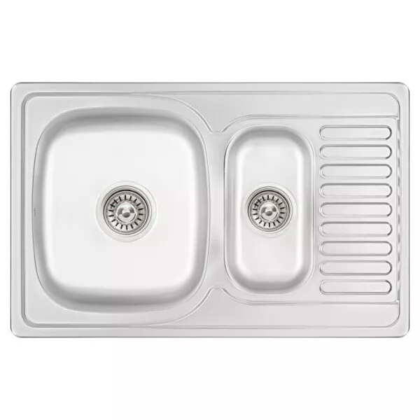 Мойка кухонная Wezer 7850 08 Deсор с сифоном 780x500x180 мм