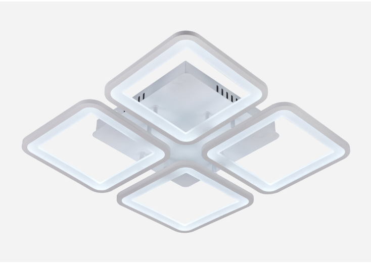 Люстра стельова LED Valeso з музичною колонкою/RGB підсвіткою/пультом 84 Вт Білий (SP000052011)