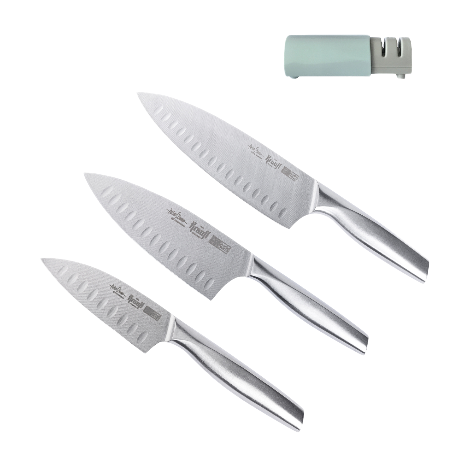 Набор ножей Krauff Prime Chef с точилом для ножей Scharfen 3 пр. (55-333-569)