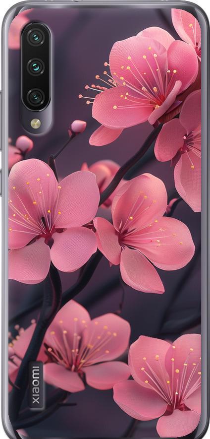Чехол на Xiaomi Mi A3 Пурпурная сакура (6075t-1737-42517)