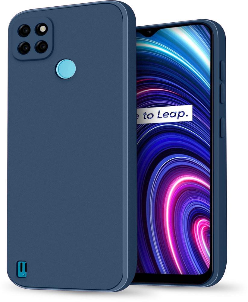 Силиконовый чехол HardCorner Realme C25Y (с микрофиброй) Blue (34793-28)