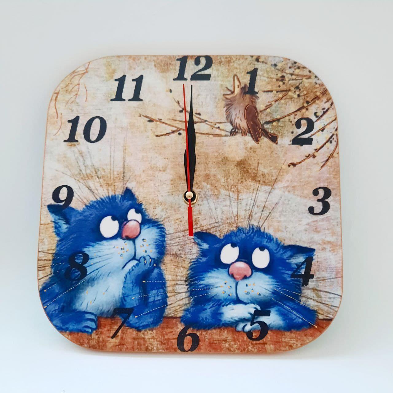 Настенные часы Два кота