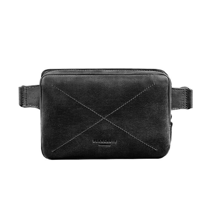 Поясна сумка шкіряна Dropbag Mini Crazy Horse Чорний (A-026845)