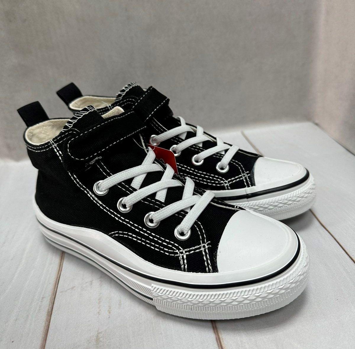 Кеды детские Apawwa converse высокие р. 33 Черный (12155885) - фото 5