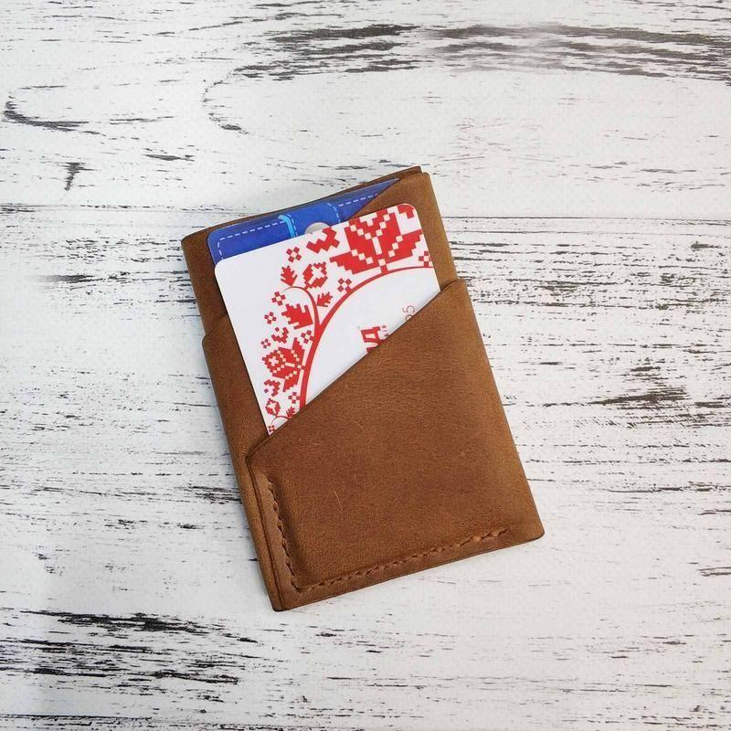 Картхолдер кожаный Stedley Cardholder 1.0 для карт и купюр Коричневый (2528279221)