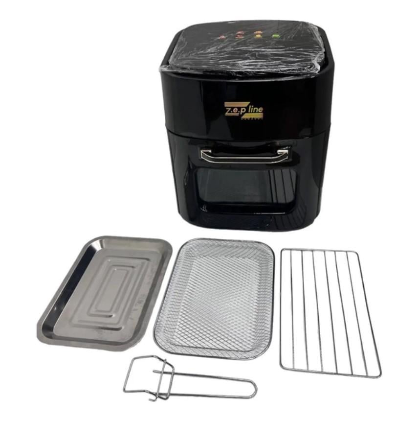 Мультипіч-аерофритюрниця ZepLine 3в1 з сушаркою для овочів і фруктів 3500 Вт 15 л Чорний (24350697)