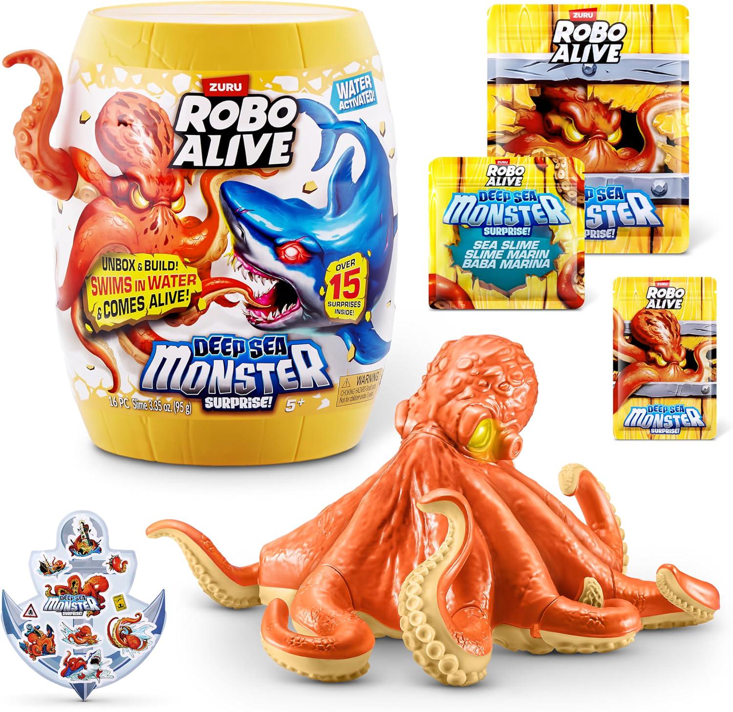 Игровой набор Robo Alive Глубоководный сюрприз Осьминог S1 (71155B)