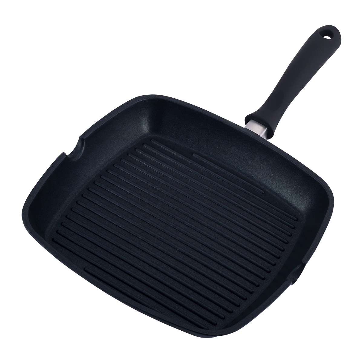 Сковорода-гриль Kamille 28x28x4 см с антипригарным покрытием KM-4259