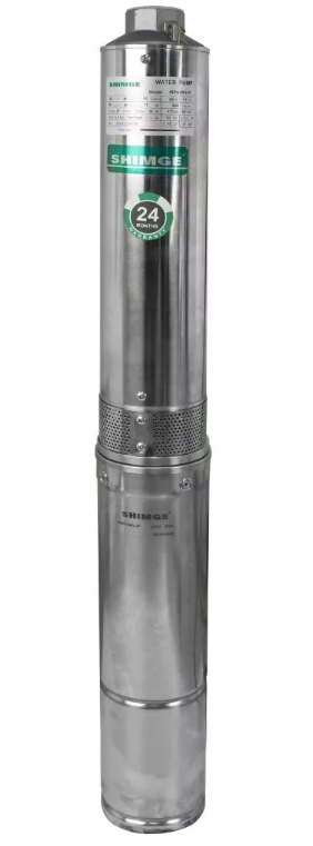Насос свердловинний SHIMGE 4SPm 2/11-0,55 кВт Н 80 62 м Q 55 35 л/хв Ø 96 мм кабель 45 м (SQ-1040652)