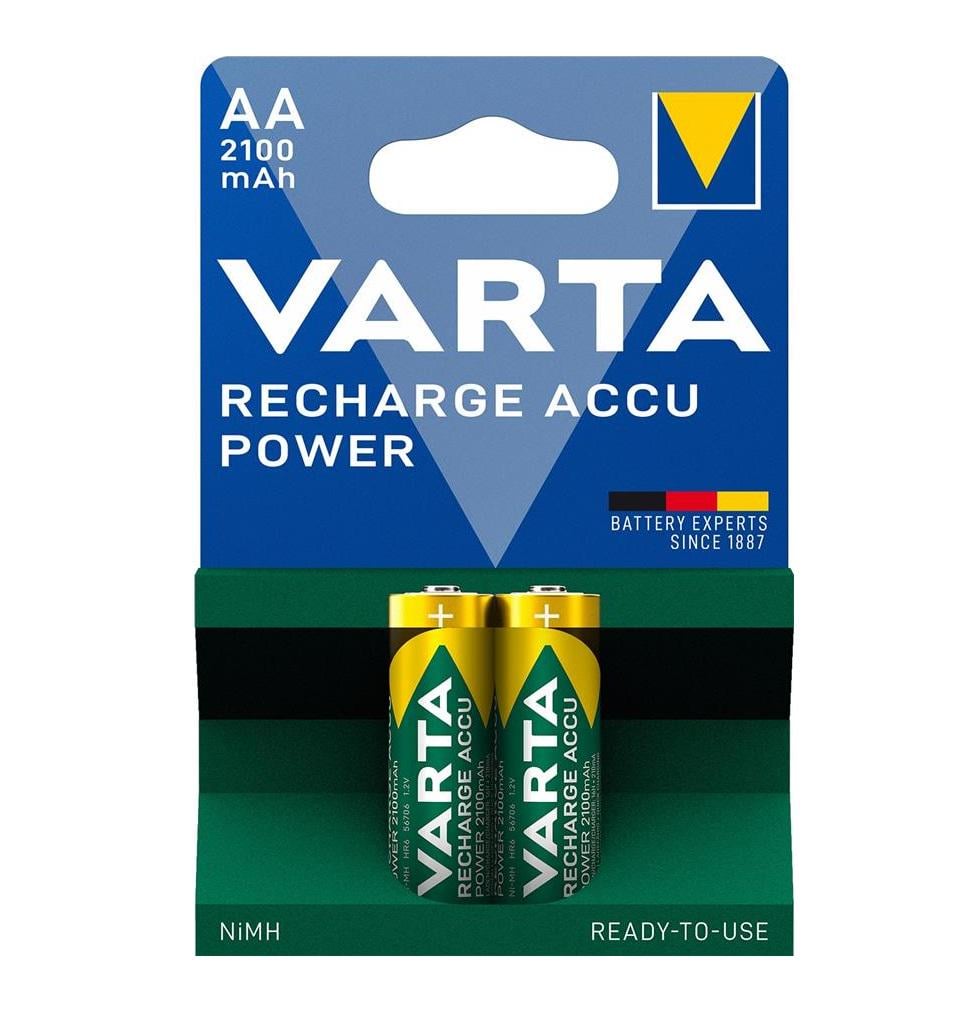 Аккумулятор Vatra Rechargeable Accu AA 2100 мА-ч BLI 2 NI-MH 56706101402 (572393)