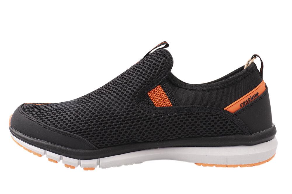 Кросівки чоловічі Restime з текстилю на низькому ходу р. 38 Чорний (164-21/22LK) - фото 2