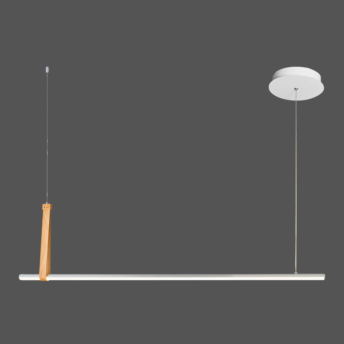 Люстра світлодіодна Valeso з лінійним розсіювачем 20W 3000К Білий (22806M WOOD+WT)