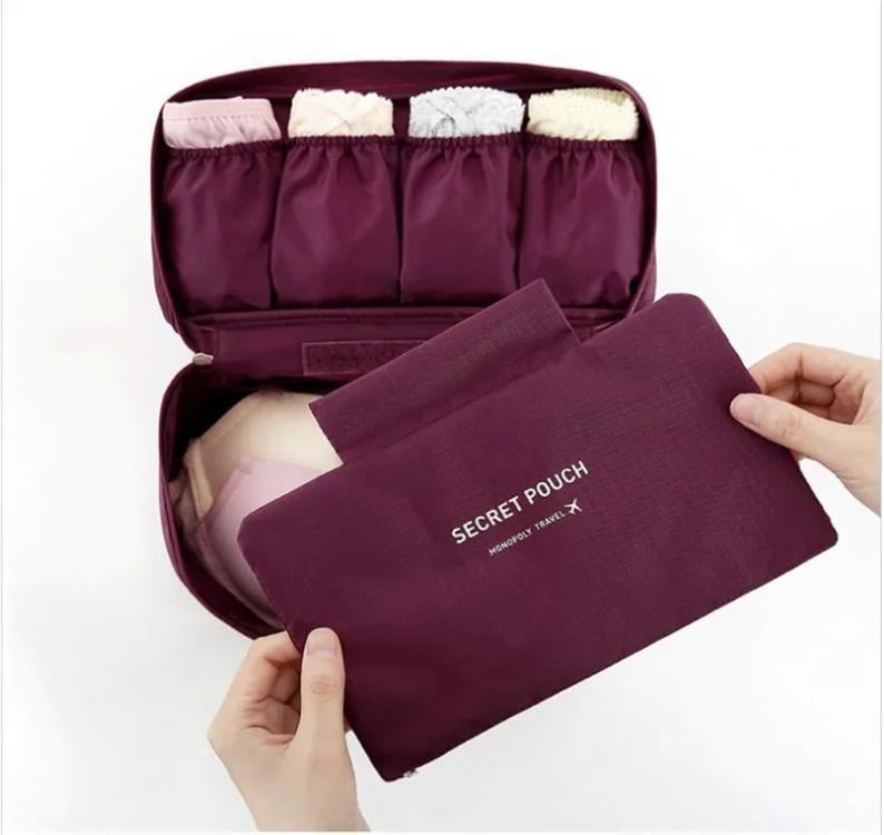 Органайзер для белья дорожный Monopoly 26x13 см Burgundy (127938) - фото 2 Органайзер для белья дорожный Monopoly 26x13 см Burgundy (127938) - фото 2