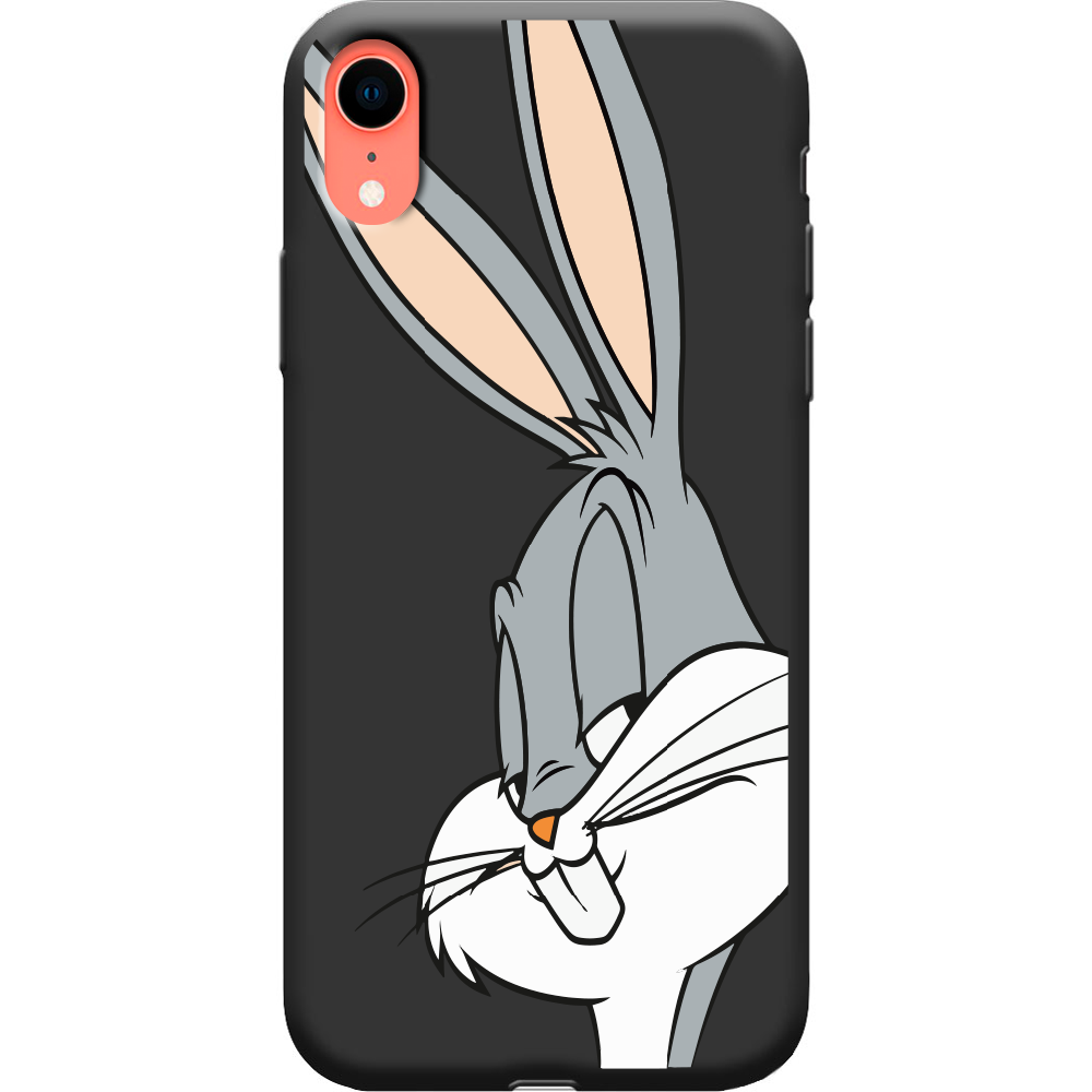 Чохол Boxface iPhone XR Lucky Rabbit Чорний силікон (35417-bk81-38739)