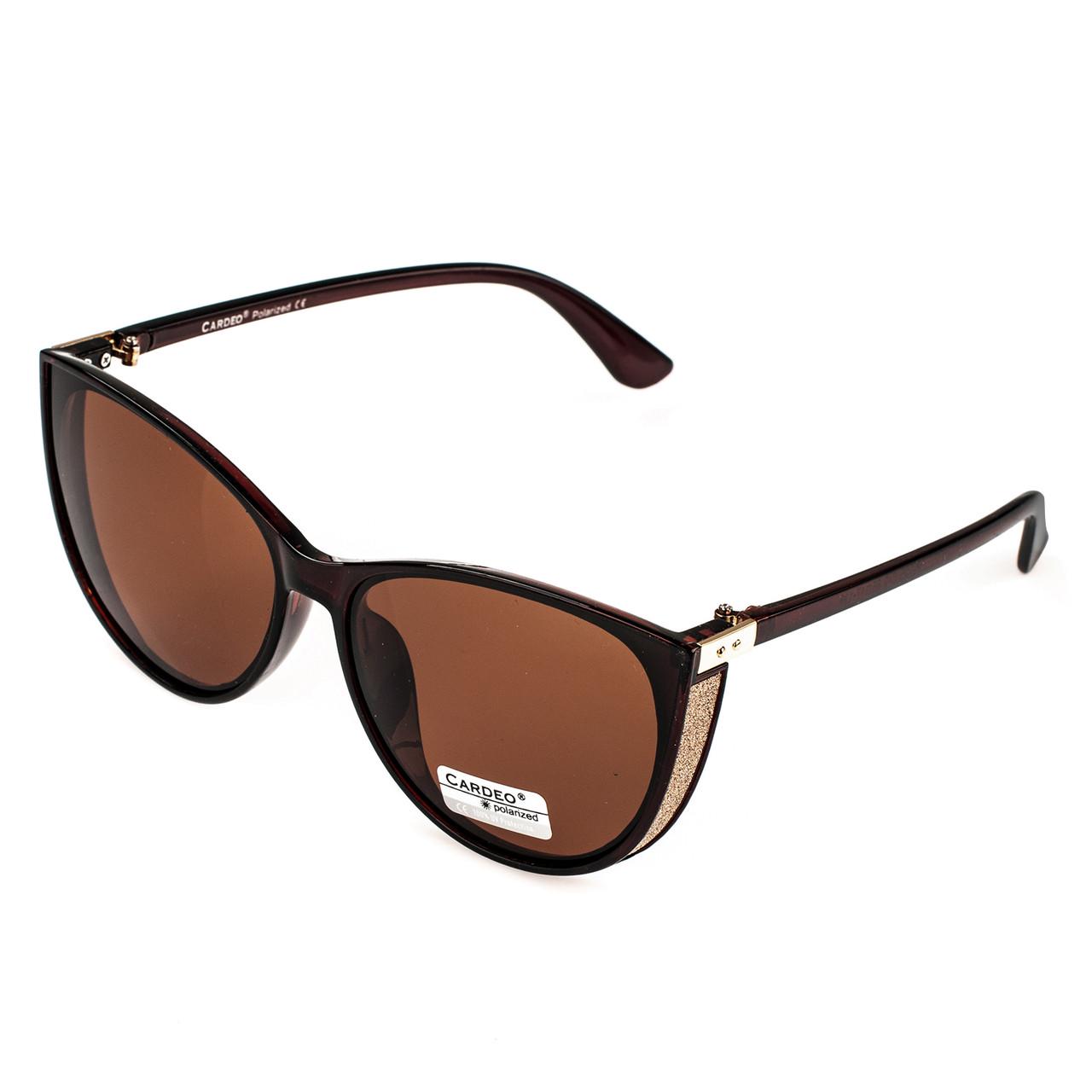 Очки солнцезащитные женские овальные Polarized Cardio Коричневый (P0925.C2)
