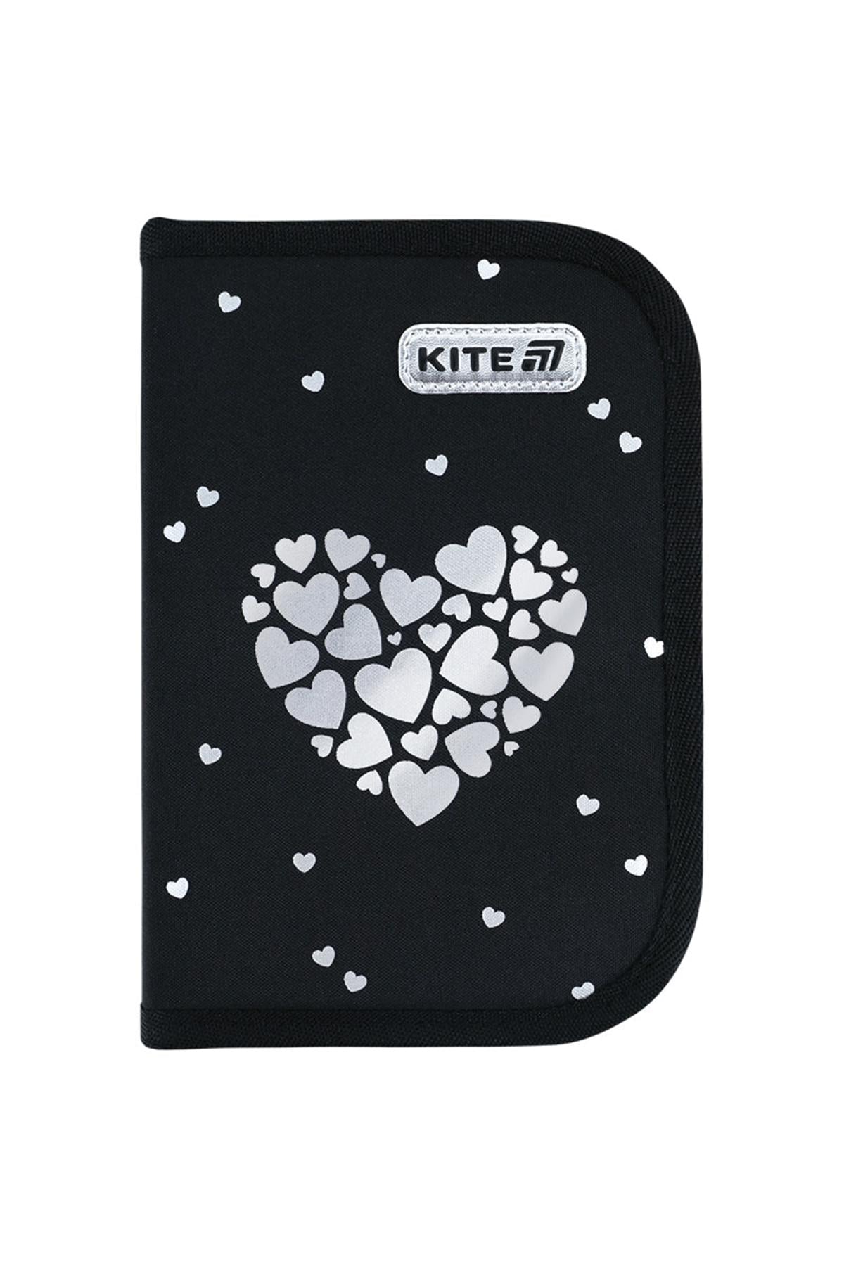 Пенал школьный KITE Black&Silver K26-622-5 (SKT001321891)