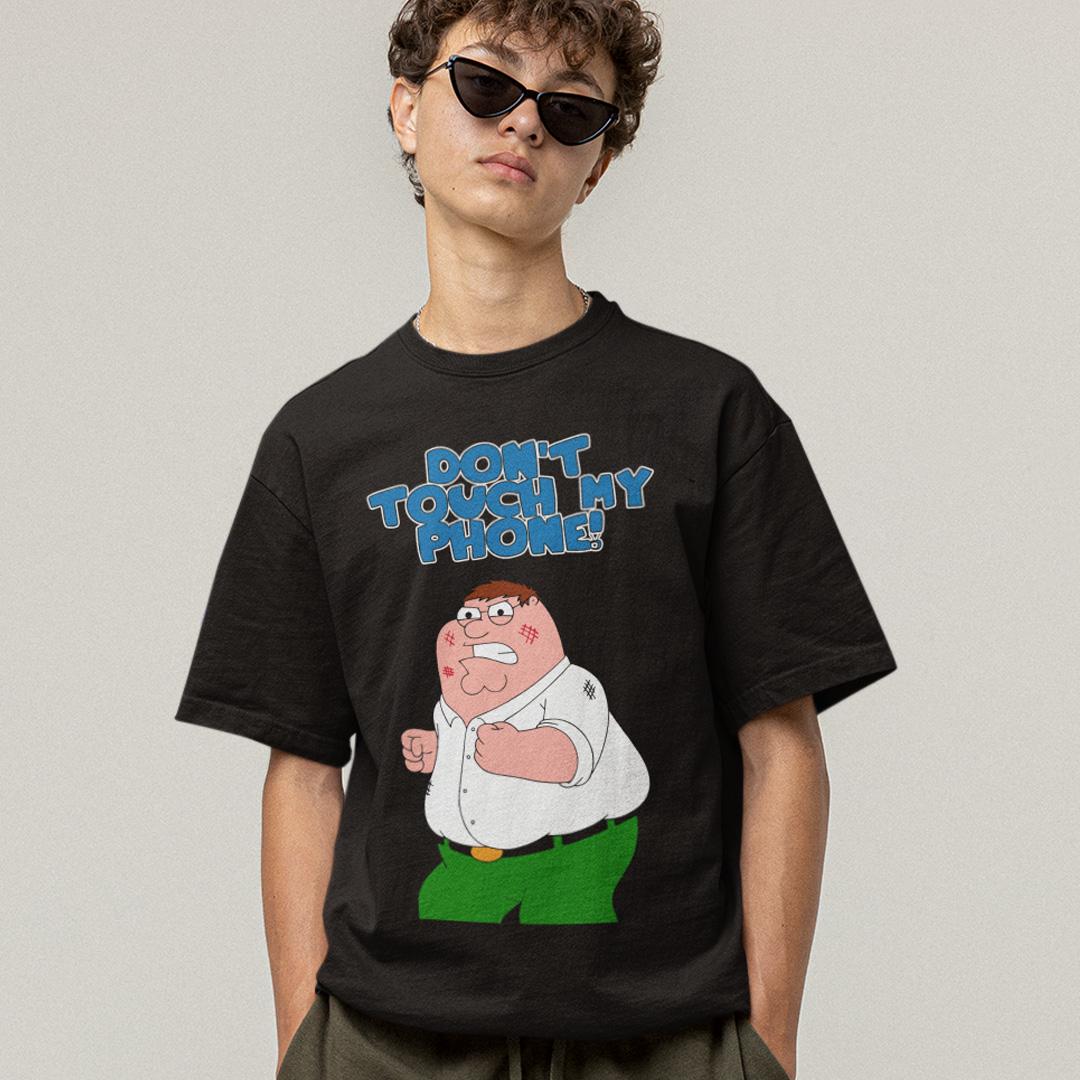 Футболка унисекс Family Guy Dont Touch My Phone S Черный (00000008462)