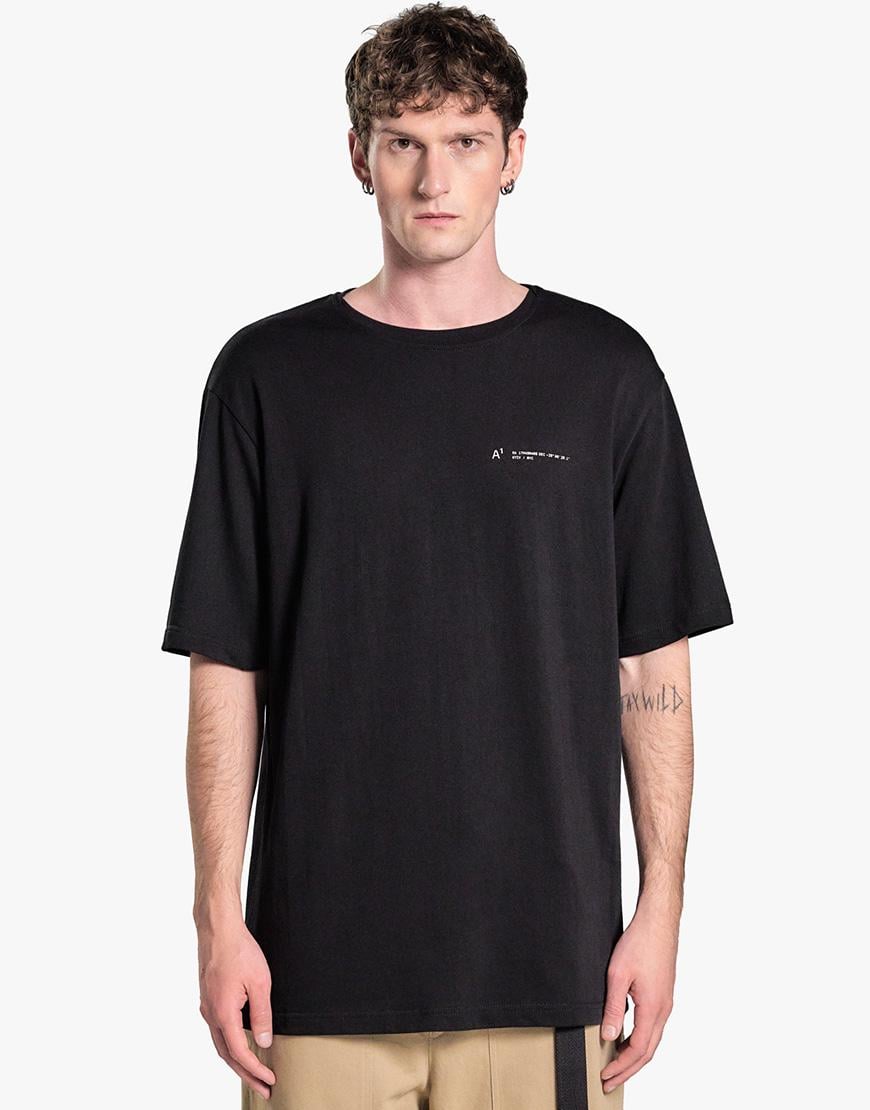Футболка Overlap collar t-shirt чоловіча ACT.1 чорна M