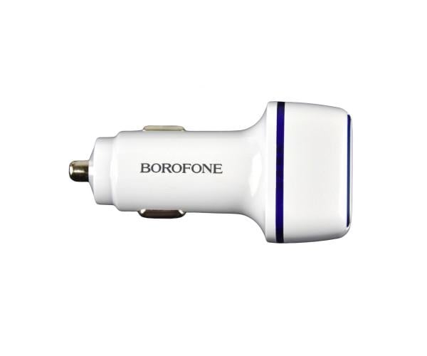 Зарядний пристрій автомобільний Borofone BZ14A PD 20W QC3.0 Type-C to Type-C 3A White