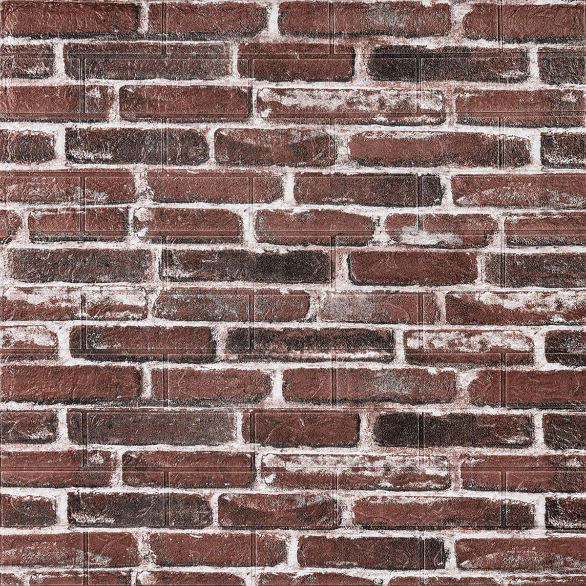 Панель cамоклеюча 3D під катеринославську цеглу 700х770х3 мм Червоний (43-3 SW-00001164)