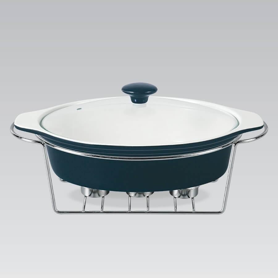 Мармит керамический Maestro MR-11561-74 овальный 2,3 л на 3 свечи Черный (2551479881)