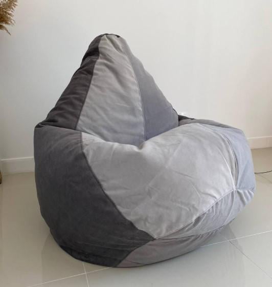 Кресло-мешок SkyPuff MEGA Груша Florida Silver+Florida XXXL 160х120 см Dark Grey (1160030) Кресло-мешок SkyPuff MEGA Груша Florida Silver+Florida XXXL 160х120 см Dark Grey (1160030)