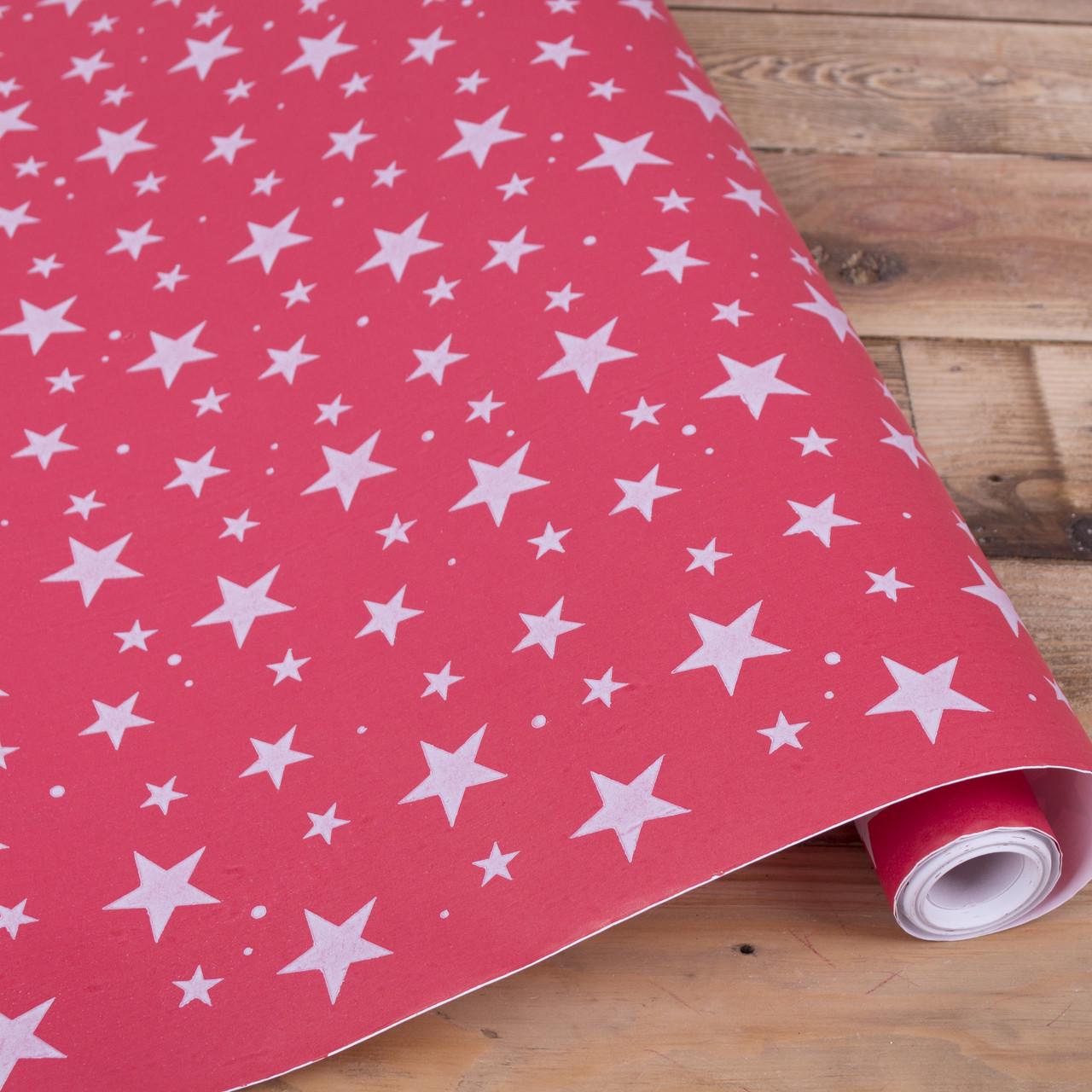 Бумага новогодняя Звезды 10 м (3832-123)