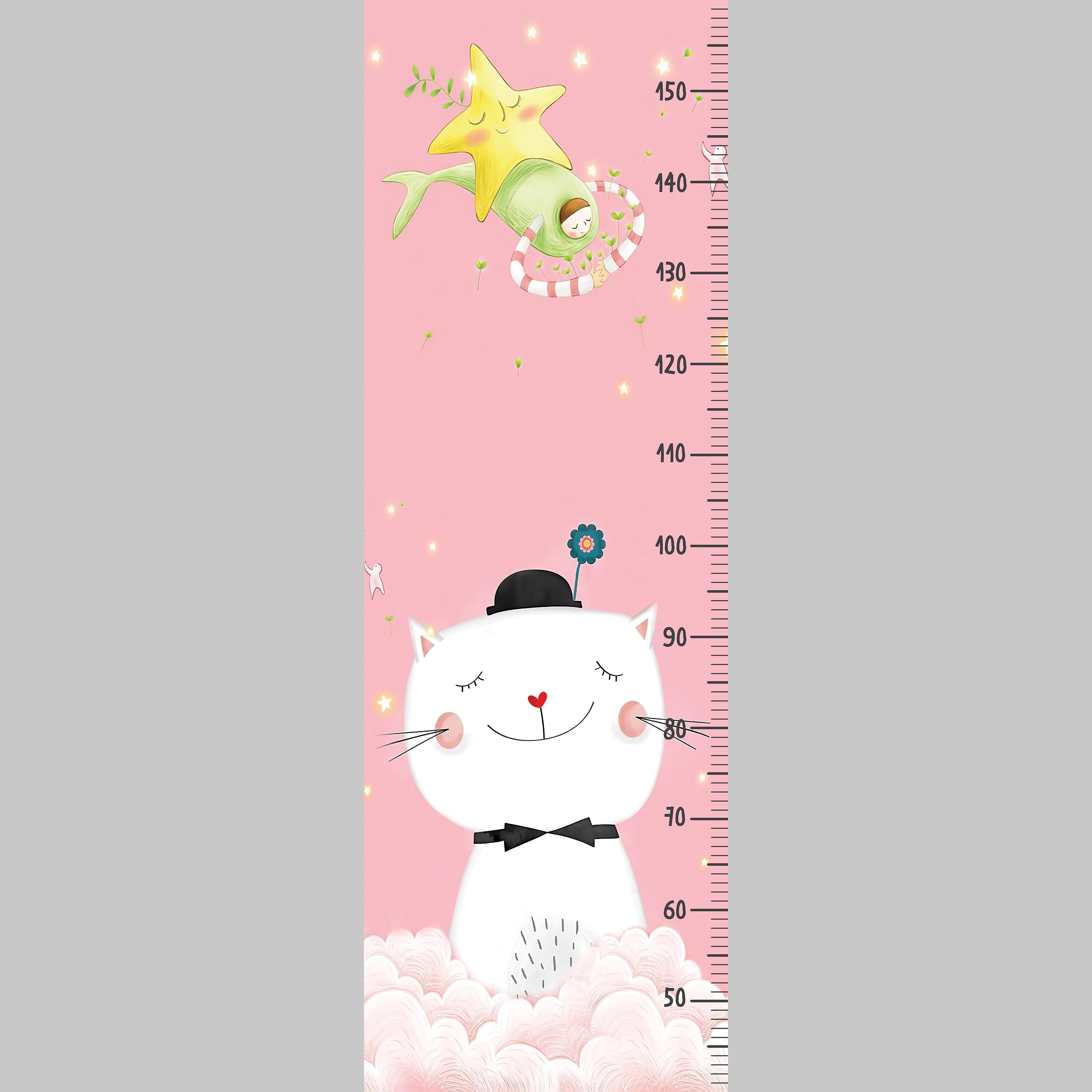 Ростомер WS Wallpaper для детей С котом 40x120 см (6210120201)